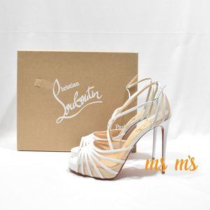 NIB Christian Louboutin Filamenta White Sandal